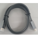 Kabel HDMI(A)-HDMI(A) 1,5m TechWise, plochý kabel, kovové konc.