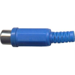 CINCH zdířka plastová modrá na kabel