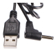 Náhradní napájecí USB kabel DC jack 3,5x1,35mm, pro difuzéry Flower a Ball SIXTOL