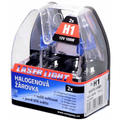 Žárovka 12V H1 100W P14,5s WHITE LASER 2ks COMPASS