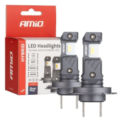 LED autožárovky HYBRID řady H7 H18 6000K Canbus 60W AMIO