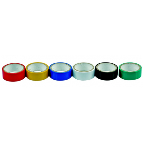 Páska PVC 19 x 0,13 mm x 3 m 6 ks barevné VOREL TO-75060