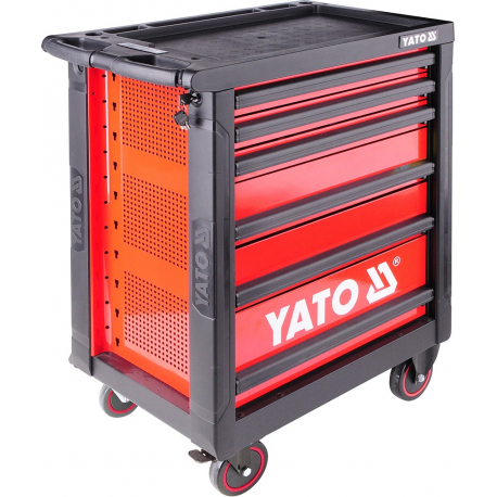 Skříňka dílenská pojízdná s nářadím (177ks) 6 zásuvek YATO YT-5530