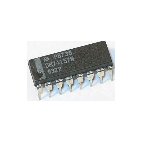 74157 - 2x 2vst.selektor dat/multiplexer DIP16 /SN74157N/ E222