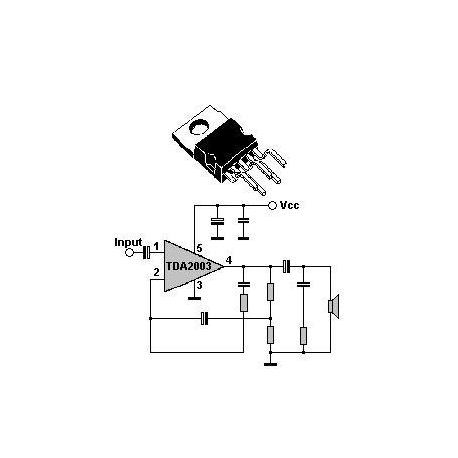 TDA2003 NF zesilovač 12W pentawat E720