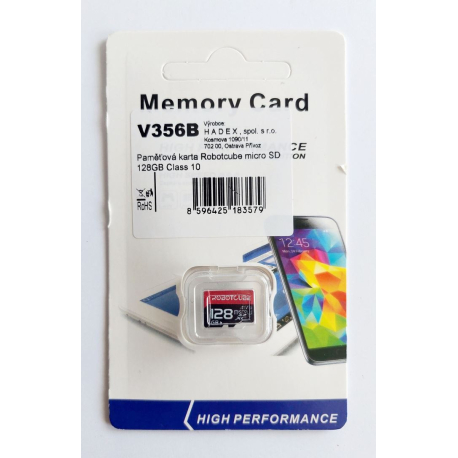 Paměťová karta Robotcube micro SD 128GB Class 10 V356B