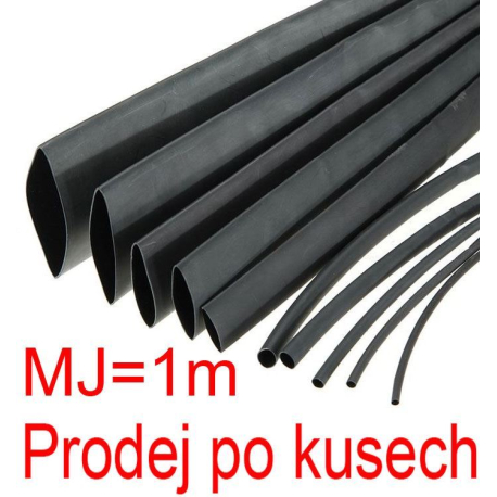 Smršťovací bužírka 30,0/15,0mm černá, balení 1m N643-1