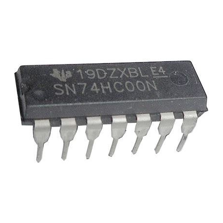 74HC00N 4x 2vstup NAND , DIL14 /7400/ E300A