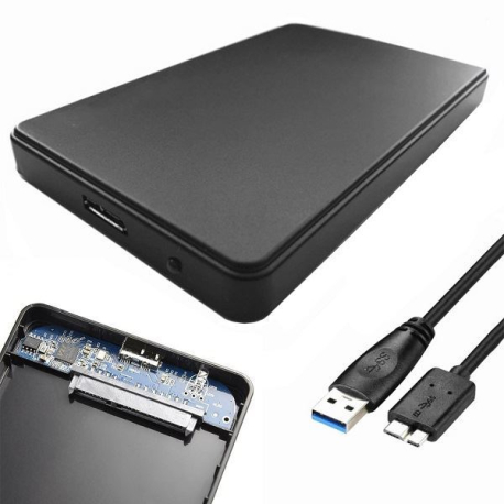 Externí box pro SATA 2,5” HDD s připojením na USB 3.0, černý M261H