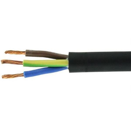 Kabel 3x1,5mm2 H05VV-F (CYSY3x1,5mm), černý N285A