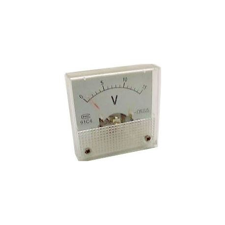 Analogový panelový voltmetr 91C4 15V DC R076
