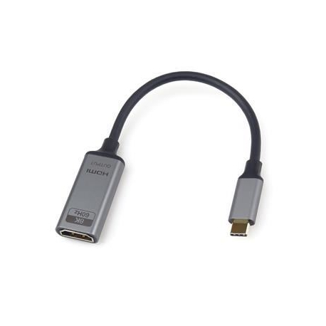 Adaptér USB-C na HDMI 8k@60Hz, 4k@144Hz, hliník, 20cm D363T
