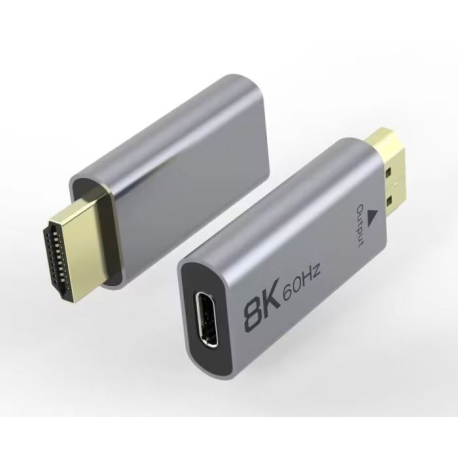 Adaptér USB-C na HDMI 8k@60Hz, 4k@144Hz, hliníkové pouzdro D363R