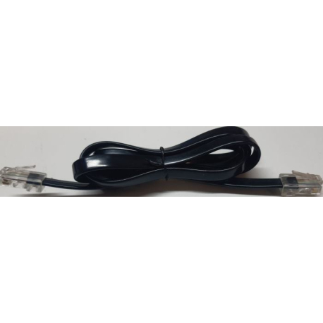 UTP kabel Patch RJ45 1m Cat5e černý, plochý N519Y