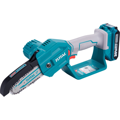 Řetězová pila AKU, MINI, 20V Li-ion, 2000mAh, bez baterie a nabíječky TOTAL-TOOLS TOTAL-TOOLS 63048