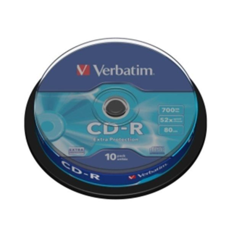 VERBATIM CD-R(10-Pack)Spindl/52x/700MB V365