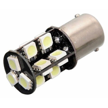 Žárovka 19 SMD LED 12V Ba15S s rezistorem CAN-BUS ready bílá COMPASS COMPASS 38393