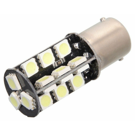 Žárovka 27 SMD LED 12V Ba15S s rezistorem CAN-BUS ready bílá COMPASS COMPASS 38394