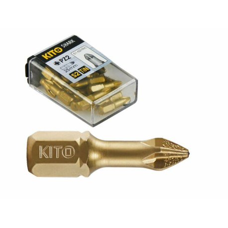 Hroty, sada 20ks, PH 3x25mm, S2/Ti KITO KITO 4332