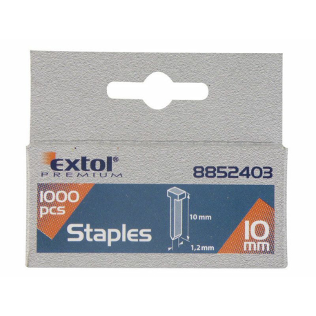 Hřebíky, balení 1000ks, 10mm, 2,0x0,52x1,2mm EXTOL-PREMIUM EXTOL-PREMIUM 3543