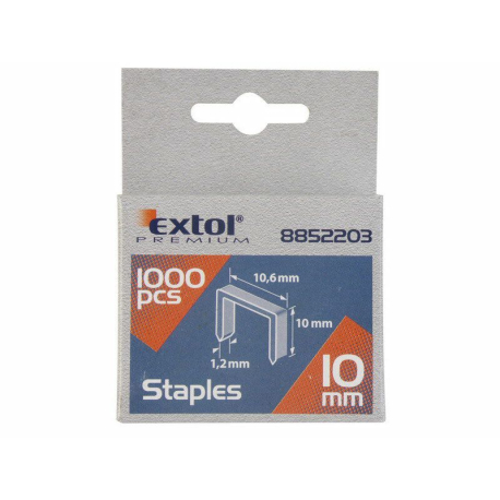 Spony, balení 1000ks, 6mm, 11,3x0,52x0,70mm EXTOL-PREMIUM EXTOL-PREMIUM 3546