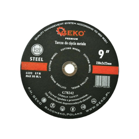 Kotouč řezný na kov/ocel INOX, 230x2mm GEKO GEKO 40329