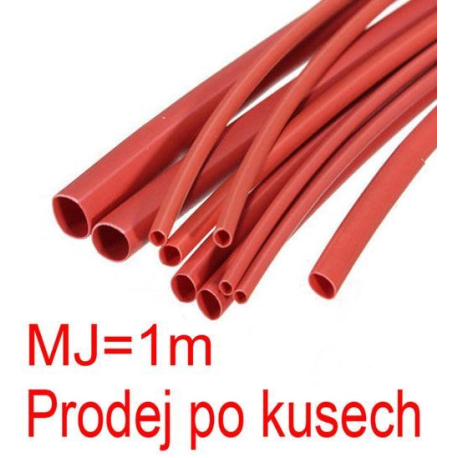 Smršťovací bužírka 16,0/8,0mm červená, balení 1m N691-1