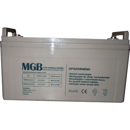 Pb akumulátor MGB VRLA AGM 12V/120Ah polotrakční R941