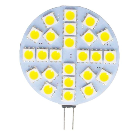 Žárovka LED G4, 24xSMD bílá teplá, 12V/3W K497A